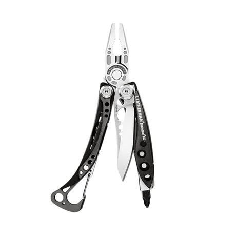 Translation missing: fr.Black and silver Skeletool CX in open fanned position