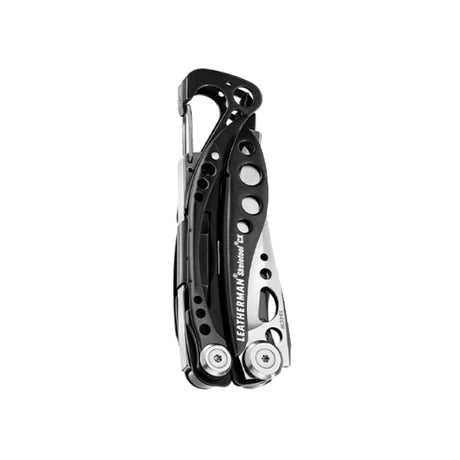 Translation missing: nl.Black and silver Skeletool CX in a closed front position