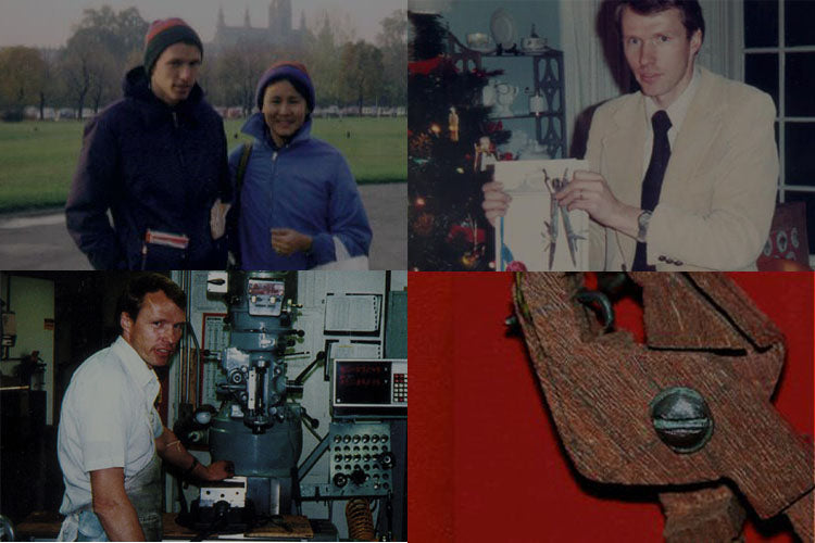 Translation missing: en.A collage of Tim from the beginning of Leatherman Tool Group