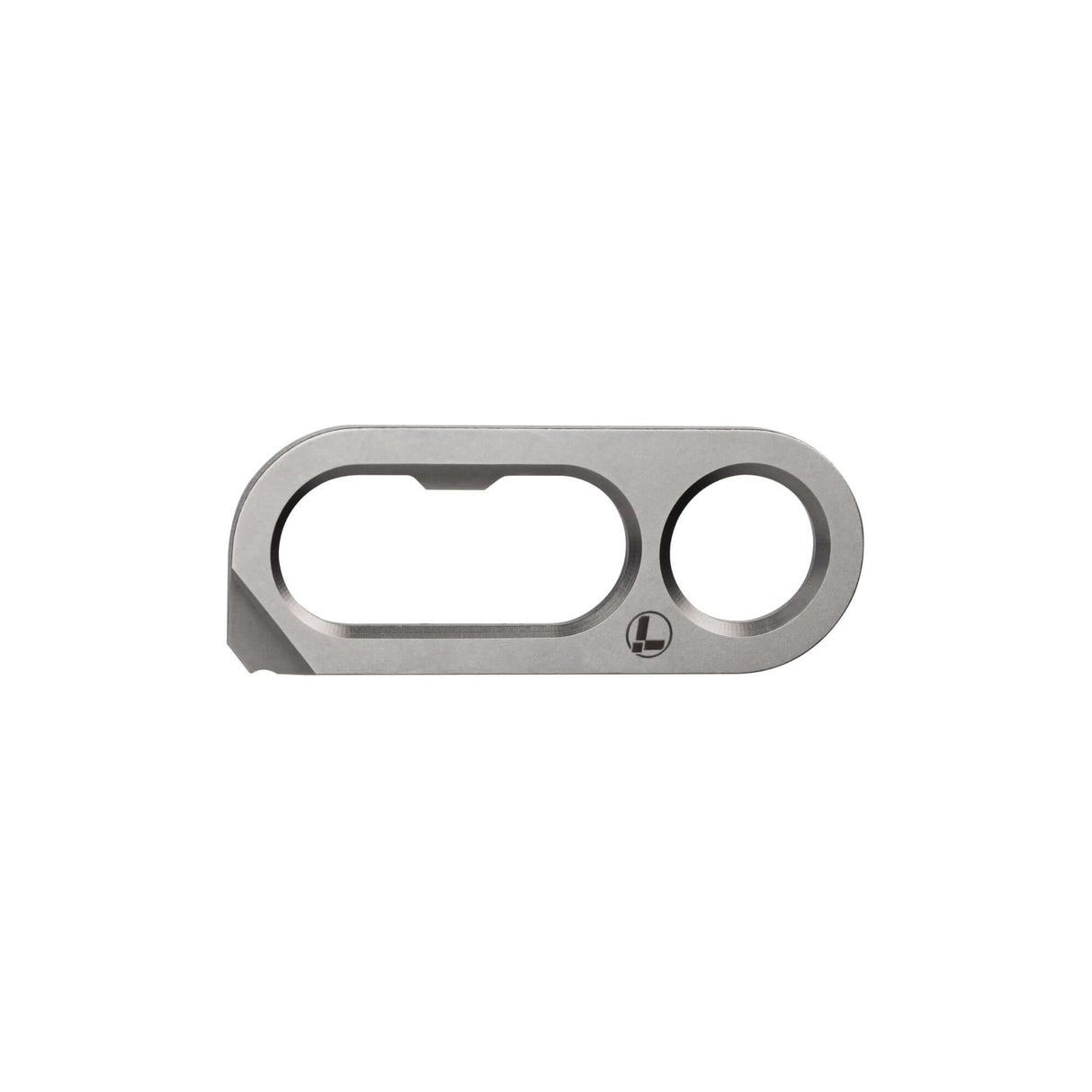 Translation missing: de.Leatherman OPNR from the front showing the milled details that are the function of the tool