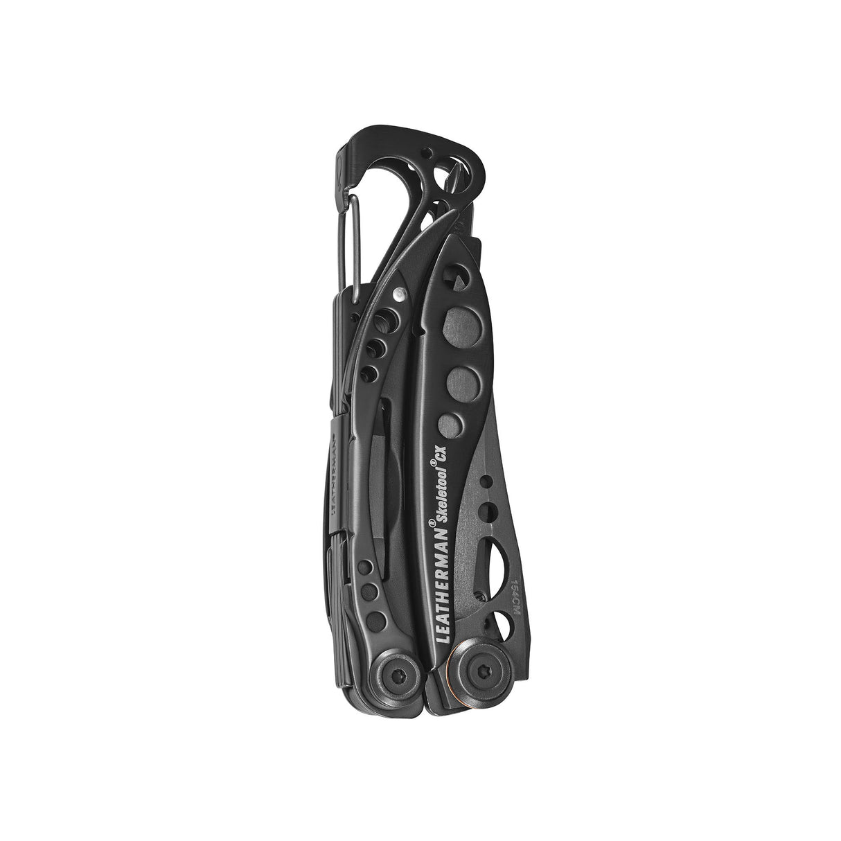 Translation missing: de.Onyx Leatherman Skeletool® CX multitool closed, showcasing its sleek design