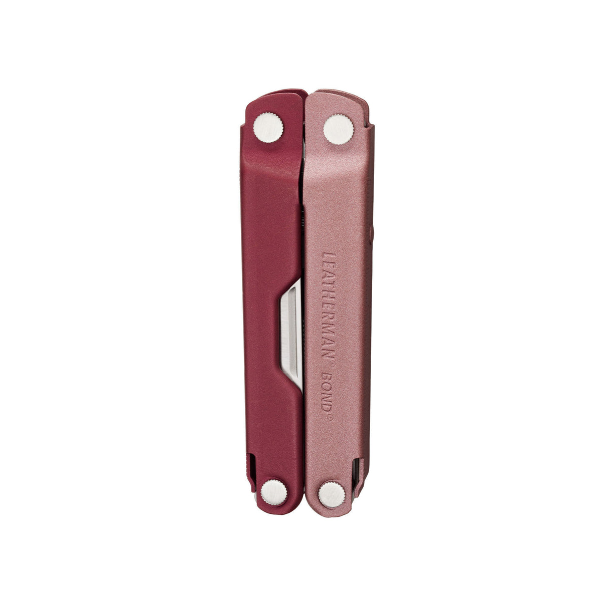 Heathered Cranberry Bond front in a closed position