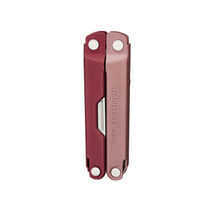 Heathered Cranberry Bond front in a closed position