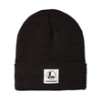 front side of leatherman beanie with logo