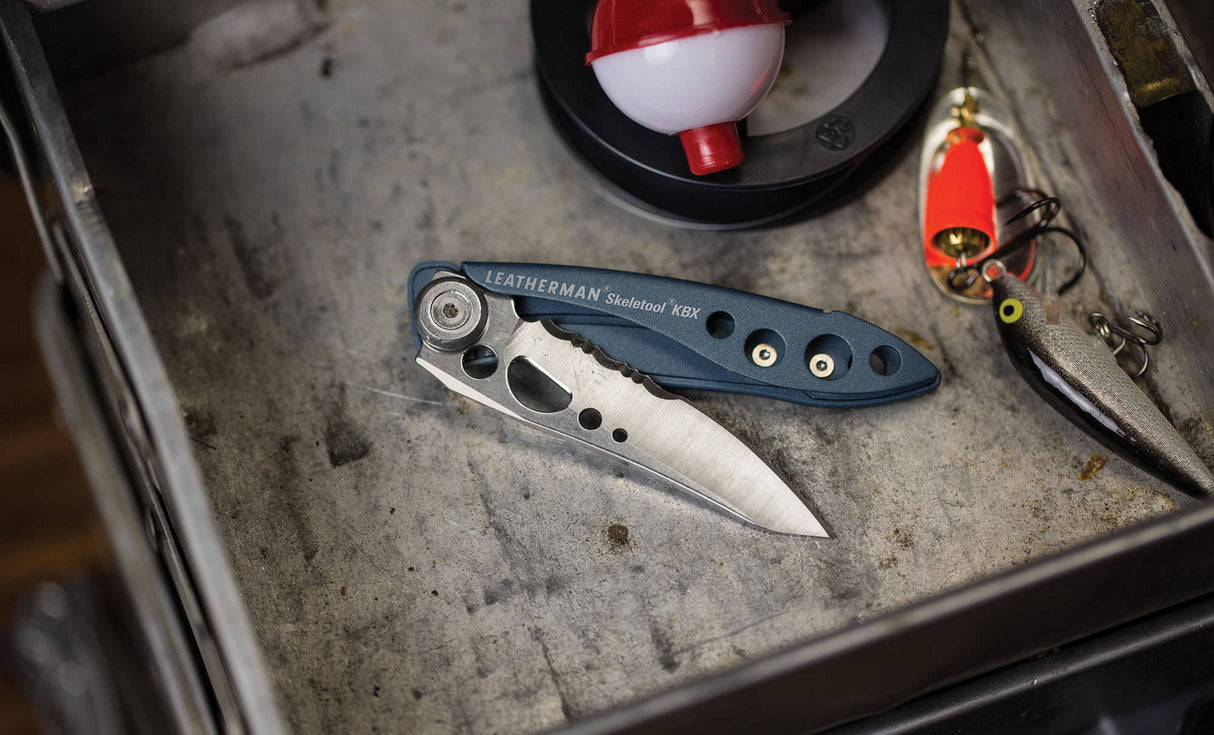 open leatherman kbx in a tackle box
