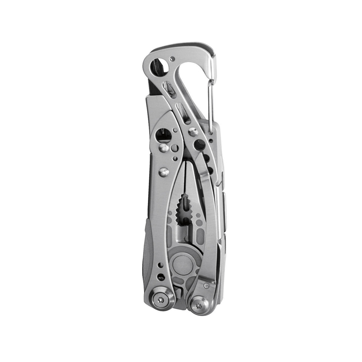 Closed Skeletool showing pocket clip side