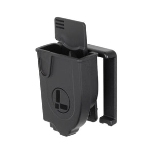Front view of belt holster for Raptor Rescue