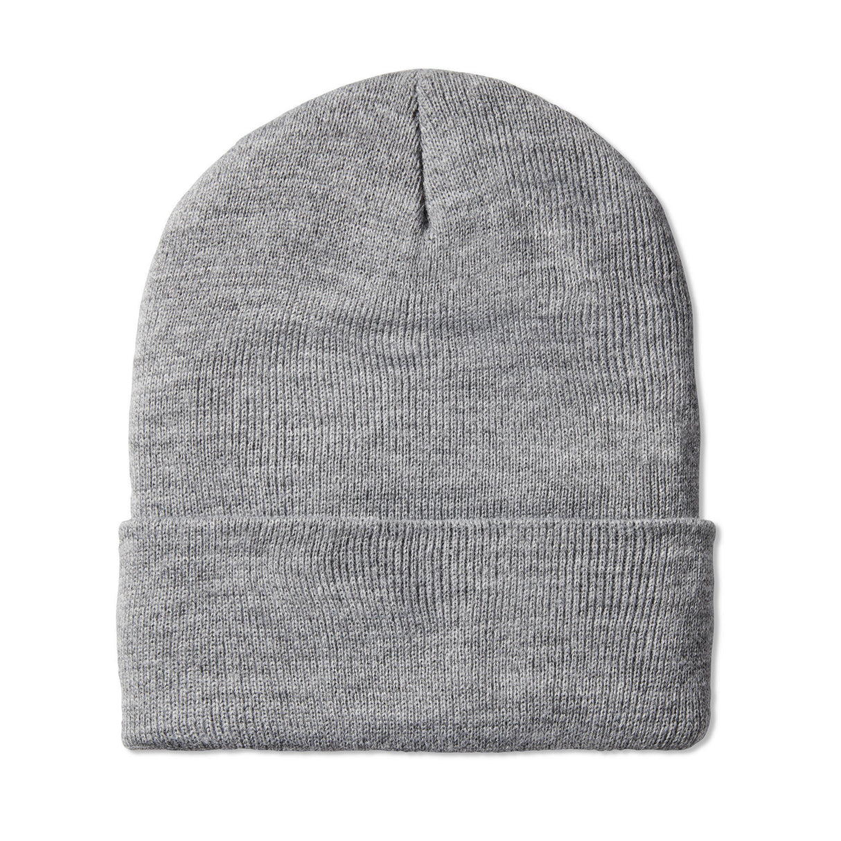 Back side of gray leatherman beanie