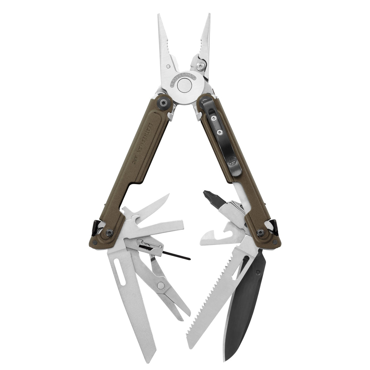 Translation missing: en.Leatherman ARC® Talos multi-tool opened showcasing the many tools and features included