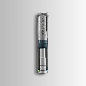 Translation missing: es.Batch #009: Adapter tool shown vertically with exposed inner mechanism and color accents on the lower end
