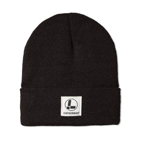 Translation missing: en.front side of leatherman beanie with logo