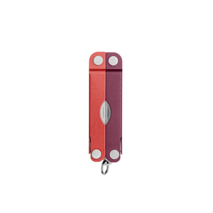 Translation missing: fr.Mulled Wine Leatherman Micra® multi-tool closed, showcasing its compact design and keychain attachment