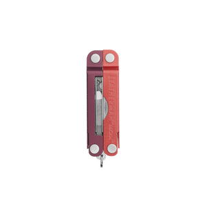 Translation missing: fr.Mulled Wine  Leatherman Micra® multi-tool closed, showcasing the tweezers and Leatherman brand on one handle