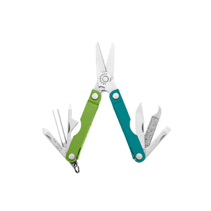 Translation missing: de.Teal Twist Leatherman Micra® compact multi-tool with scissors, screwdrivers, and more for everyday tasks