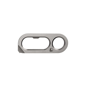 Translation missing: de.Leatherman OPNR from the front showing the milled details that are the function of the tool