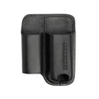 Translation missing: fr.Black premium leather multitool sheath with two compartments and LEATHERMAN logo embossed on the front