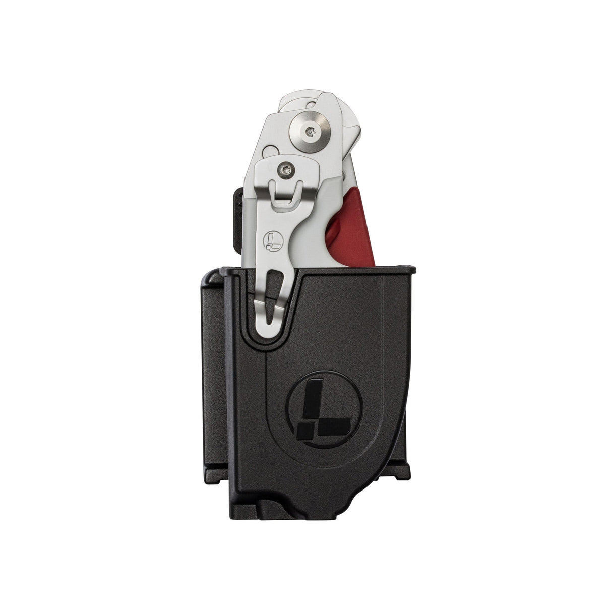 Translation missing: en.Black Raptor® Rescue holster with a folded Leatherman Raptor® Rescue inside
