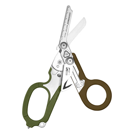Translation missing: pl.Open Woodland Leatherman Raptor Rescue trauma shears with premium scissors and various tools
