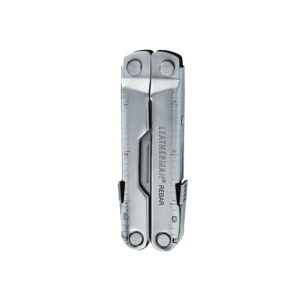 Translation missing: de.Black Leatherman Rebar® multi-tool closed showcasing its compact design for easy carry