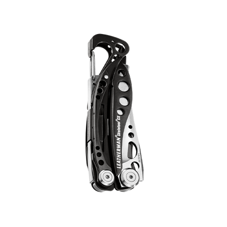 Translation missing: en.Black and silver Skeletool CX in a closed front position