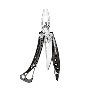 Translation missing: fr.Black and silver Skeletool CX in open fanned position
