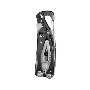 Translation missing: fr.Black &amp; Stainless Leatherman Skeletool® CX multi-tool closed, showcasing its compact structure