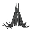 Translation missing: es.Black Leatherman Wave® Plus multi-tool with pliers, blades, and multiple tools displayed in an open position